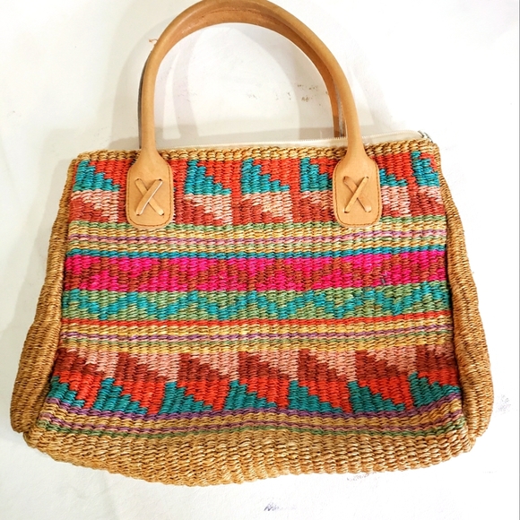 Cappelli Straworld Handbags - Cappelli Straworld Crocheted Boho Straw Shoulder Bag